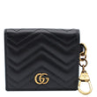 GUCCI Marmont GG Leather Card Case Wallet Black | DDH