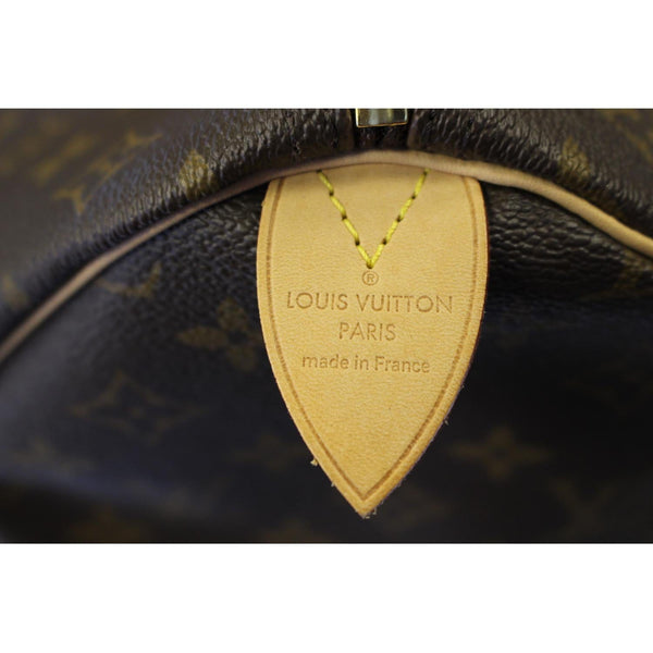 Louis Vuitton Speedy 35 Monogram Canvas Bag logo