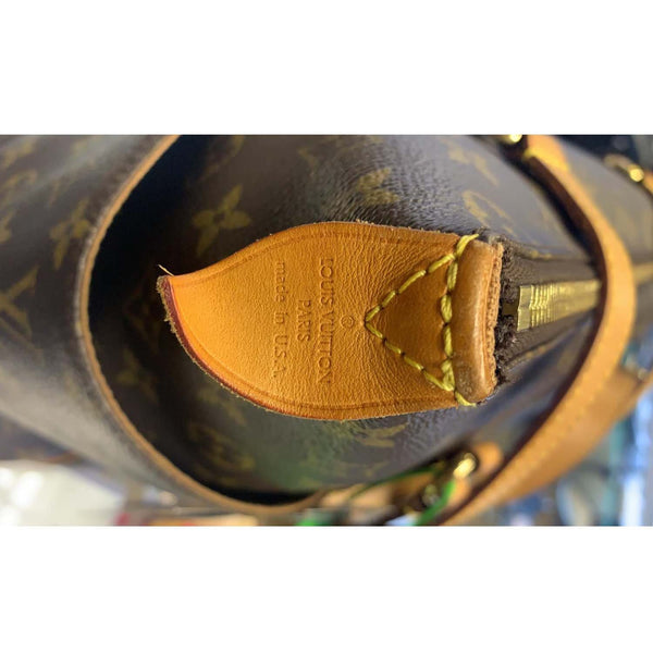 LOUIS VUITTON Totally MM Monogram Canvas Tote Shoulder Bag Brown