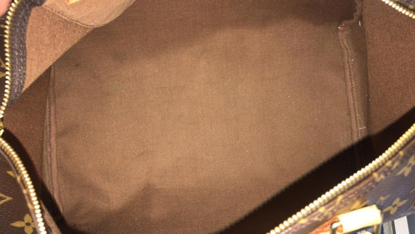 Louis Vuitton Speedy 35 - Lv Monogram Canvas Satchel Bag - inside view