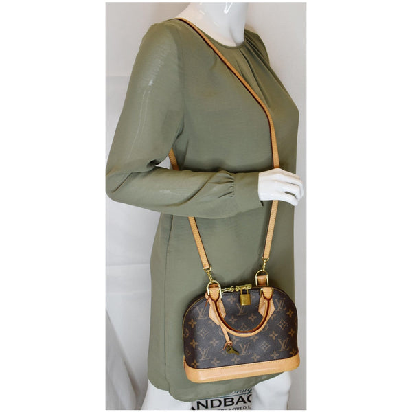 Louis Vuitton Alma BB Monogram Canvas Shoulder Bag - crossbody bag