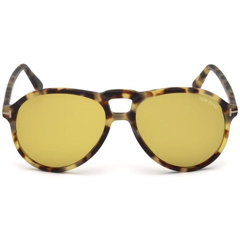 Tom Ford Lennon FT0645 56E 57 Pilot Men Sunglasses Brown Lens