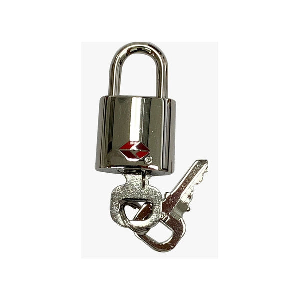 Louis Vuitton TSA Lock and Key Set Silver toned